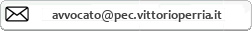 La email PEC dello Studio Legale Vittorio Perria
